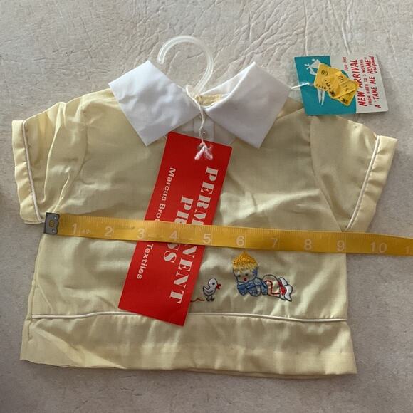 Vintage Cradle togs newborn outfit baby boy unisex 0 new deadstock yellow duck - Picture 15 of 16